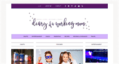 Desktop Screenshot of diaryofaworkingmom.com